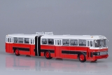 Ikarus-180 автобус городской сочлененый - красный/черный (Болгария) 1:43