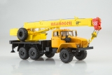 Миасский грузовик-4320 автокран КС-3574 «Ивановец» - оранжевый/желтый 1:43