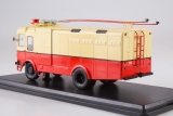 СВАРЗ ТГ-3 грузовой троллейбус (троллейвоз-фургон) - красный/бежевый 1:43