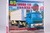 Skoda 110 седельный тягач + Orlican N1CH «Alka» полуприцеп-рефрижератор - сборная модель 1:43