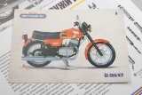 CZ-350/472 мотоцикл - №8 с журналом (+открытка) 1:24