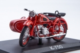 К-750 «Днепр» мотоцикл с коляской - №31 с журналом (+открытка) 1:24
