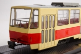 Tatra-T6B5 трамвай - красный/бежевый 1:43