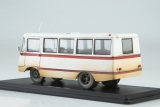 Уралец-70С автобус вагонной компоновки - белый/красный со следами эксплуатации 1:43