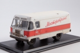 АВП-51 промтоварный фургон - красный/белый «Мосгортранс» со следами эксплуатации 1:43