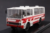 Skoda-LIAZ 100.860 автобус - красный/белый 1:43