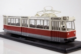 ЛМ-68 советский трамвай - красный/белый/серый 1:43