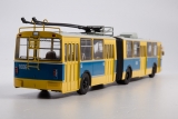 ЗиУ-10 (ЗиУ-683) сочлененный троллейбус - синий/желтый 1:43