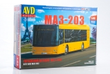МАЗ-203 городской автобус - сборная модель 1:43