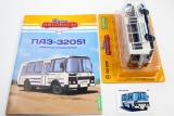 ПАЗ-32051 пригородный автобус - №43 с журналом (+наклейка) 1:43