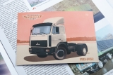 МАЗ-5432 седельный тягач - белый - №72 с журналом (+открытка) 1:43