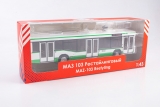 МАЗ-103 (рестайлинговый) автобус городской - г. Москва - белый/зеленый 1:43