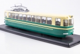ЛМ-57 трамвай - зеленый/песочный 1:43