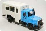 Горький-3309 вахтовый автобус - синий/белый 1:43