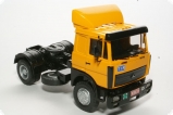 МАЗ-54329 седельный тягач со спойлером - желтый 1:43