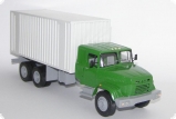 КрАЗ-250 контейнер - зеленый/белый 1:43