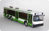 МАЗ-107 автобус городской - белый/зеленый 1:43