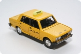 ВАЗ-2105 такси с маячком - желтый 1:43
