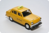 Москвич-403 такси с маячком - желтый 1:43