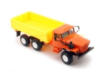 Миасский грузовик-5557 самосвал с боковой разгрузкой - оранжевый/белые диски 1:43