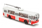 ЗиУ-682 троллейбус - красный/белый 1:43