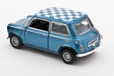Mini Cooper - голубой/шахматная крыша 1:43