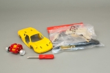 Ferrari Dino 246GT - желтый - сборная модель - инерционный механизм 1:39