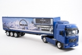 MAN F2000 седельный тягач с полуприцепом-фургоном - 1994 - синий металлик 1:43