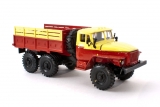 Миасский грузовик-4320 бортовой - АТП - красный/желтый 1:43