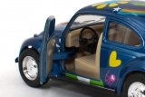 Volkswagen Beetle - синий/хиппи 1:32