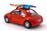 Volkswagen Beetle New - surfing - красный - без коробки 1:32