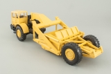 МоАЗ-6014 одноосный тягач + прицеп-скрепер Д-357 - желтый 1:43