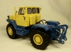 Т-125 колесный трактор - синий/желтый 1:43