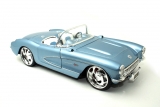 Chevrolet Corvette - 1957 - тюнинг - голубой металлик 1:18