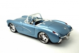 Chevrolet Corvette - 1957 - тюнинг - голубой металлик 1:18