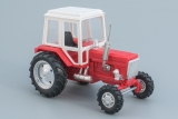 МТЗ-82 Трактор - пластик - металлизированные детали - красный/белый 1:43