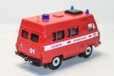 УАЗ-3962 автобус с высокой крышей - пожарный 1:43