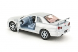 Nissan Skyline GT-R (R34) - серебристый металлик - без коробки 1:36