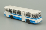 Ликинский автобус-677 автобус городской - белый/синий - №1 с журналом 1:72
