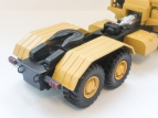 БЗКТ-64202 седельный тягач + полуприцеп-тяжеловоз МАЗ-938 - желтый 1:43