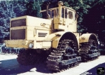 К-701 трактор колесный со сменным гусеничным движителем ВНИПТИМЭСХ- оранжевый/белый 1:43