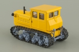 ДТ-54 трактор - 1949 г. - желтый - №2 с журналом 1:43