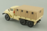 Миасский грузовик-375Д бортовой с тентом - бежевый 1:43