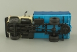 Горький-33073 (двигатель ЗМЗ-513) бортовой с тентом - грузовое такси - бежевый/синий 1:43