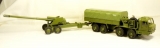 БАЗ-6306 «Вощина-1» артиллерийский балластный тягач + 2А36 «Гиацинт-Б» 152мм пушка 1:43