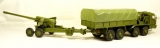 БАЗ-6306 «Вощина-1» артиллерийский балластный тягач + 2А36 «Гиацинт-Б» 152мм пушка 1:43