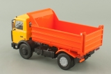 МАЗ-5551 самосвал (поздняя кабина, высокий кузов) - 1988 г. - желтый-оранжевый 1:43