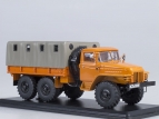 Миасский грузовик-375Д бортовой с тентом - оранжевый 1:43