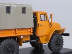 Миасский грузовик-375Д бортовой с тентом - оранжевый 1:43