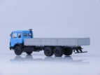 МАЗ-6303 бортовой (ранняя кабина) - голубой/серый 1:43